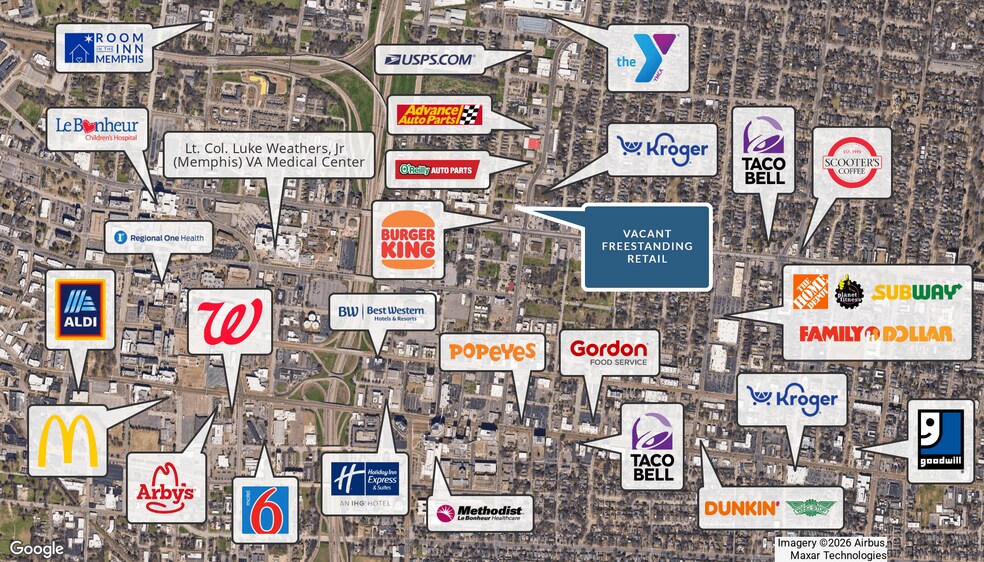 More Photos Of 213 N Cleveland St, Memphis Freestanding For Sale