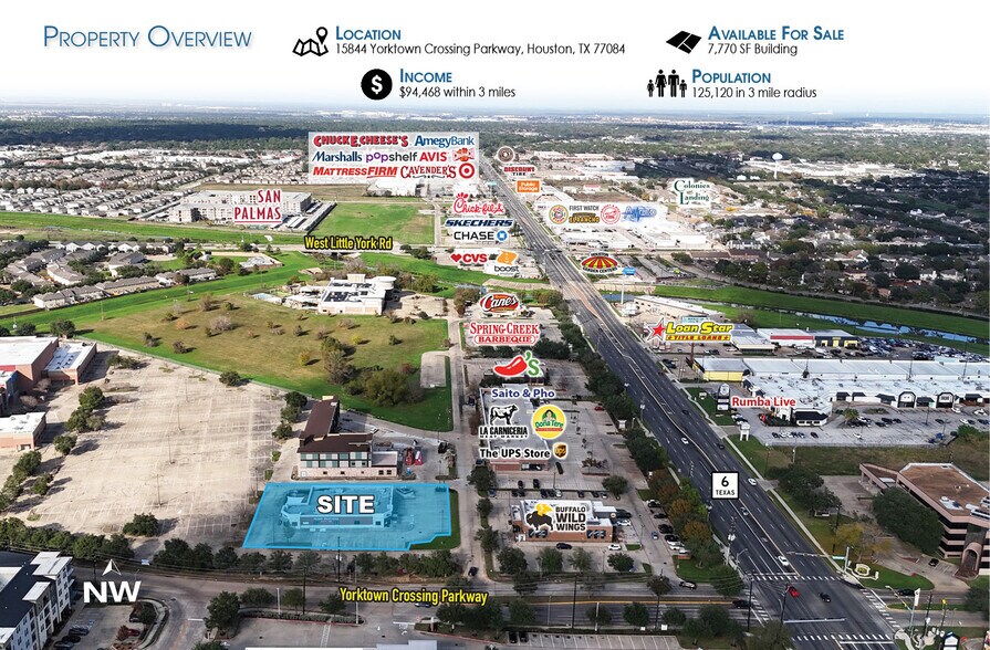 More Photos Of 15844 Yorktown Crossing Pky, Houston General Retail For Sale