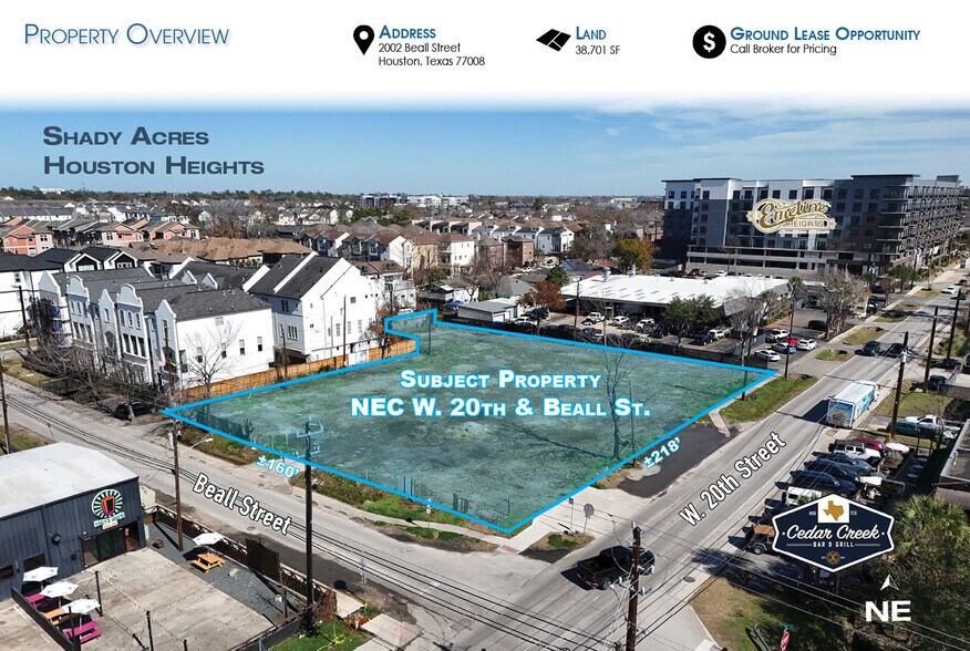 More Photos Of 2002 Beall St, Houston Land For Lease