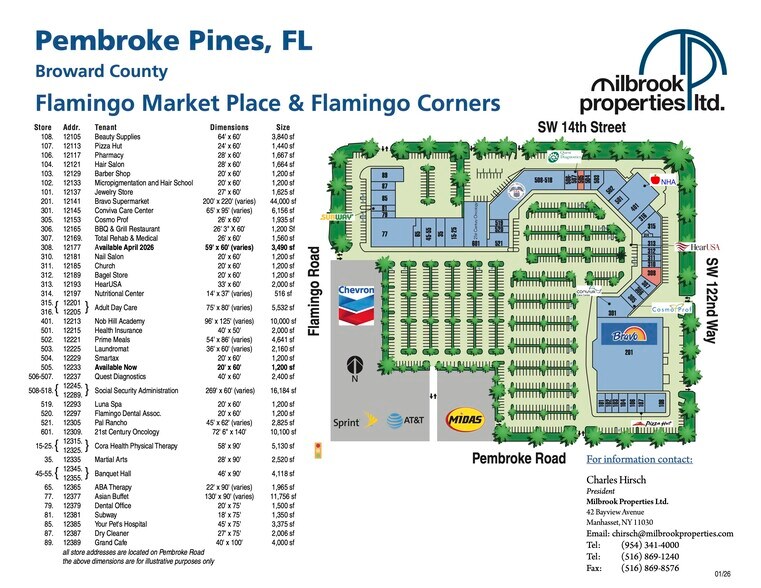 More Photos Of 12315-12389 Pembroke Rd, Pembroke Pines Unknown For Lease
