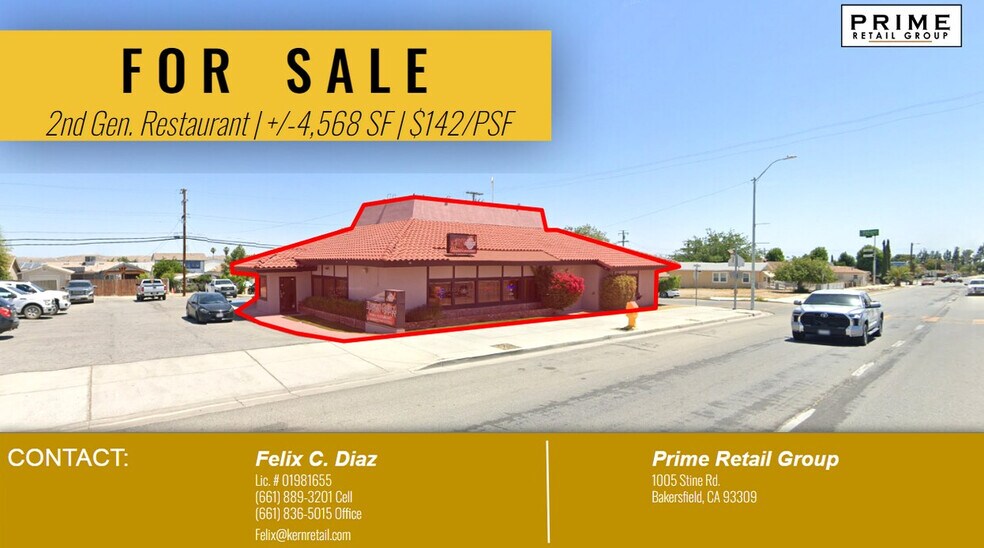 Primary Photo Of 200 Kern St, Taft Restaurant For Sale