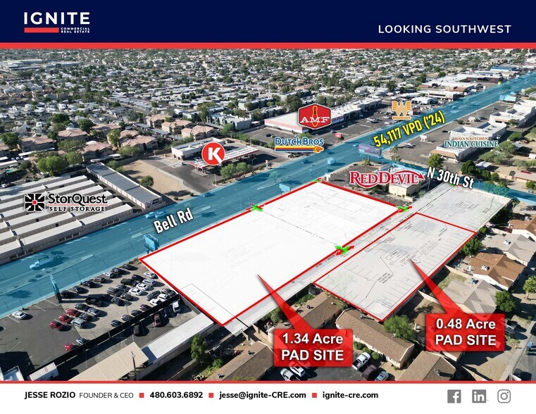 More Photos Of NEC Bell Rd @ 30th St., Phoenix Land For Lease