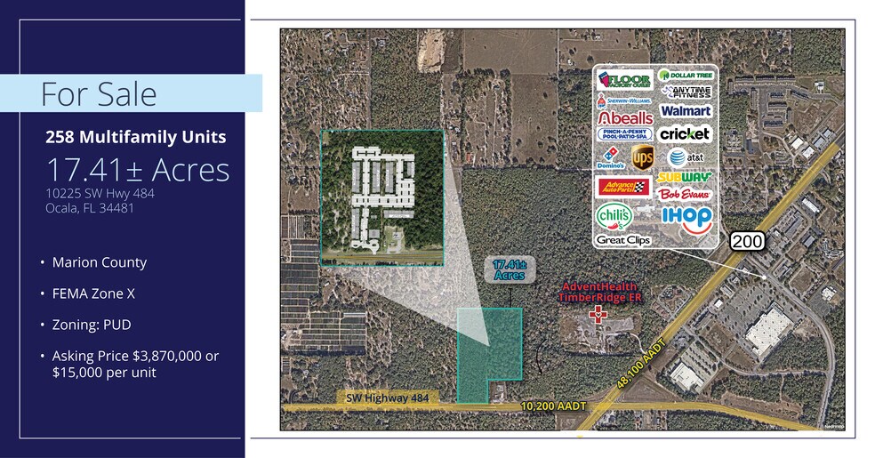 More Photos Of 10225 SW Hwy 484, Ocala Land For Sale