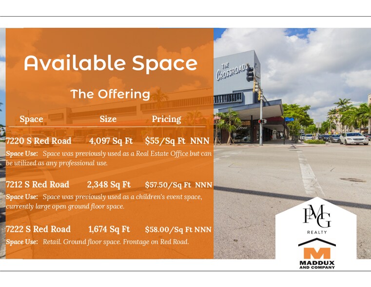 More Photos Of 7200-7222 Red Rd, South Miami General Retail For Lease