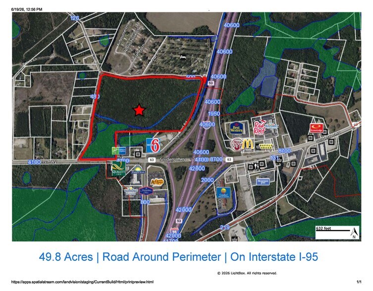 Primary Photo Of SC Interstate I-95 Corridor Centric 49.8 AC Industrial/Distribution/IOS at I-95 Exit 53, Walterboro Land For Sale