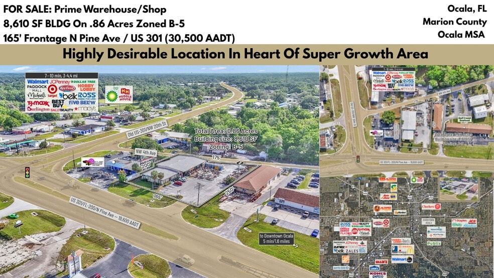 Primary Photo Of 1811 N Pine Ave, Ocala Freestanding For Sale