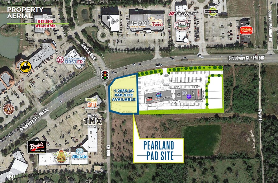 More Photos Of SEC Fm 518 & CR 666, Pearland Land For Lease