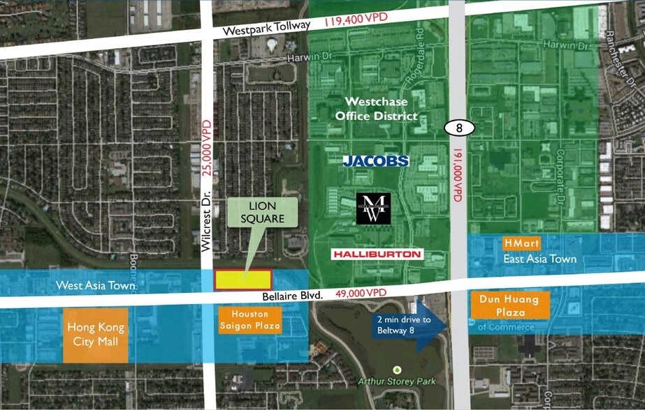 More Photos Of 10000-10710 Bellaire Blvd, Houston Unknown For Lease