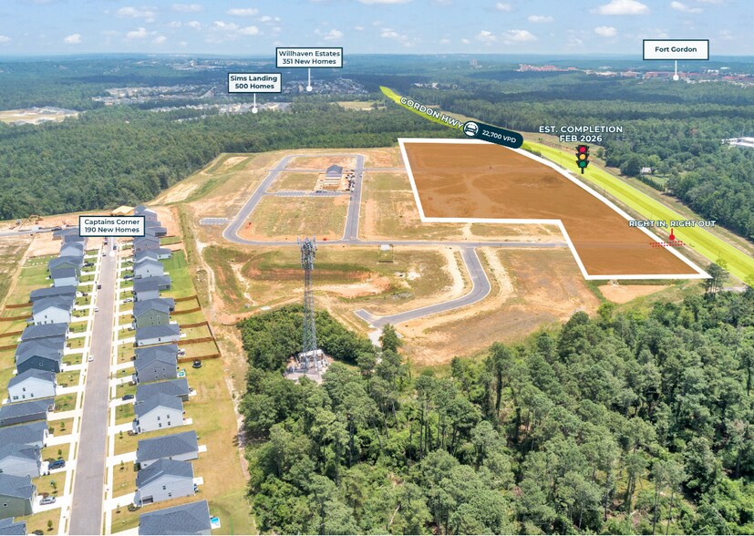 More Photos Of 2933 Gordon Highway, Grovetown Land For Lease
