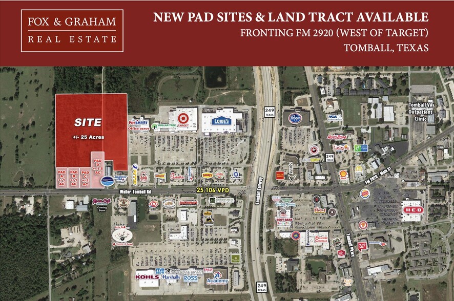 Primary Photo Of Fm 2920 @ Calvert Rd., Tomball Land For Lease