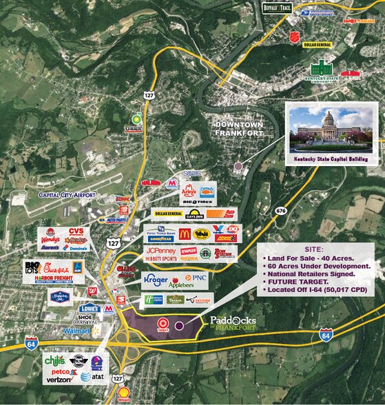 More Photos Of I-64 & U.S. 127 Hwy, Frankfort Land For Lease