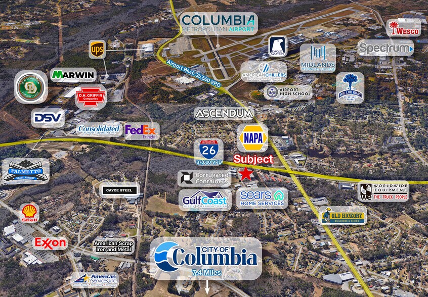 More Photos Of 2118-2120 Commerce Dr, Cayce Warehouse For Lease