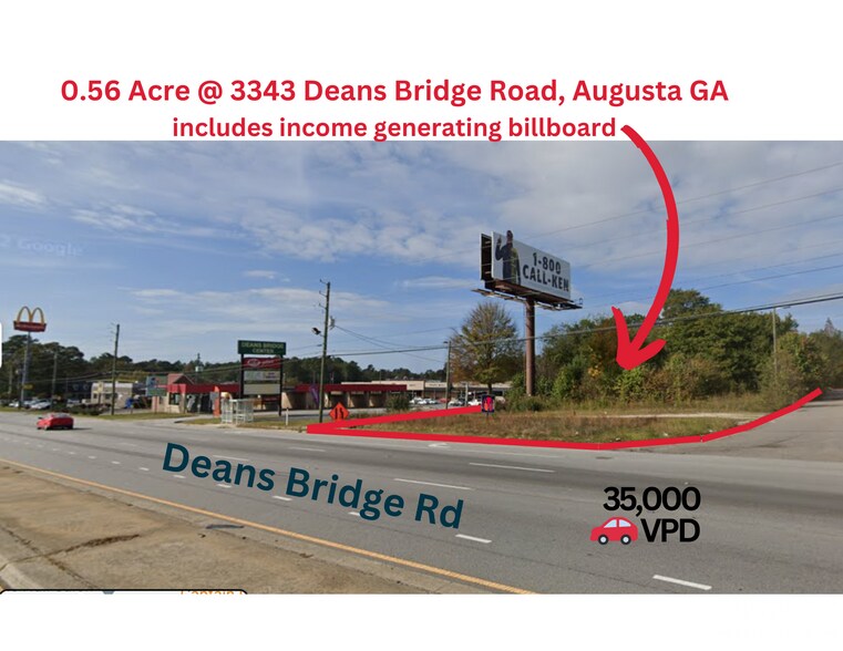 More Photos Of 3343 Deans Bridge Rd, Augusta Land For Lease