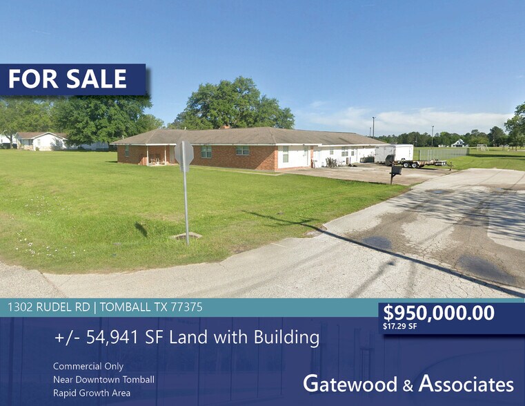 Primary Photo Of 1302 Rudel Dr, Tomball Land For Sale