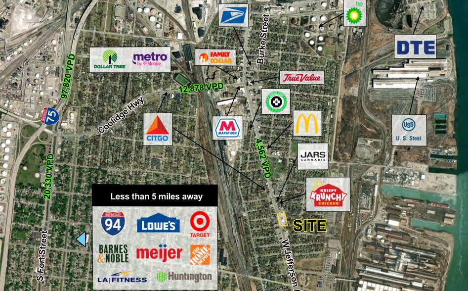 More Photos Of 11389-11397 W Jefferson Ave, River Rouge Storefront For Sale
