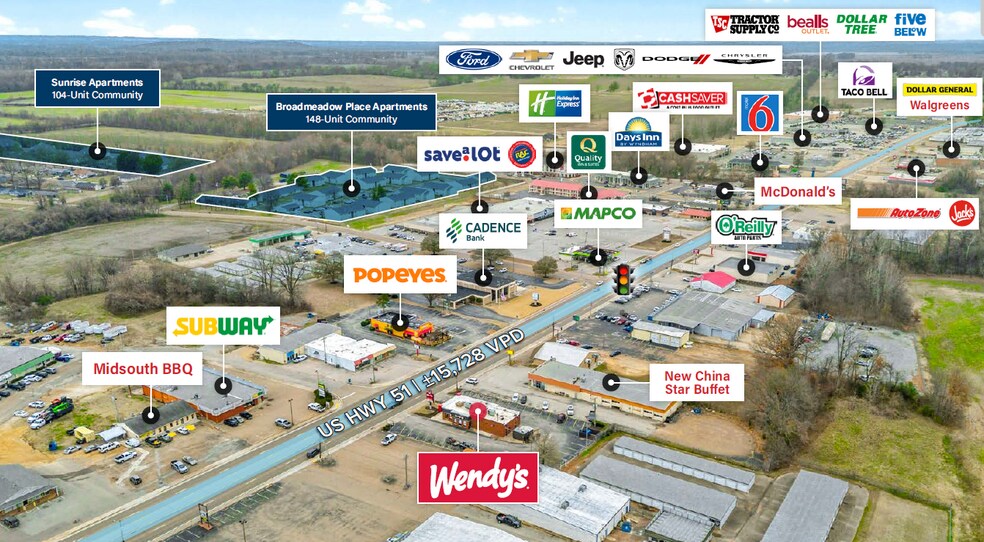 More Photos Of 802 Highway 51 N, Covington Fast Food For Sale