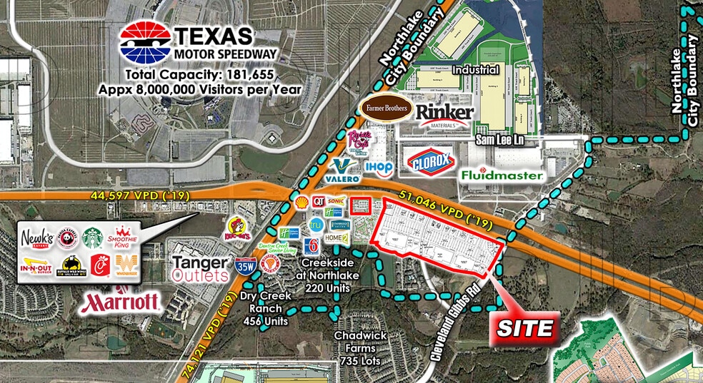 Primary Photo Of Swc S H 114 & Cleveland Gibbs Rd, Northlake Land For Sale