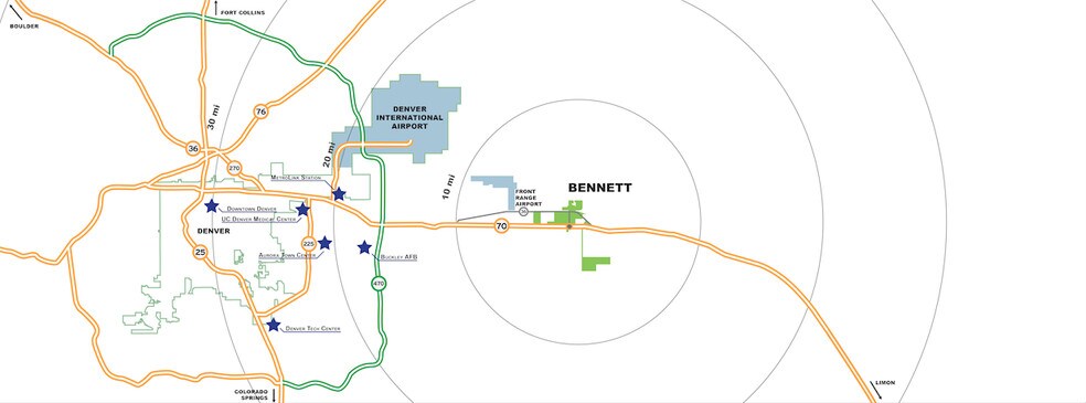 More Photos Of I-70 and 1st Street, Bennett Land For Lease