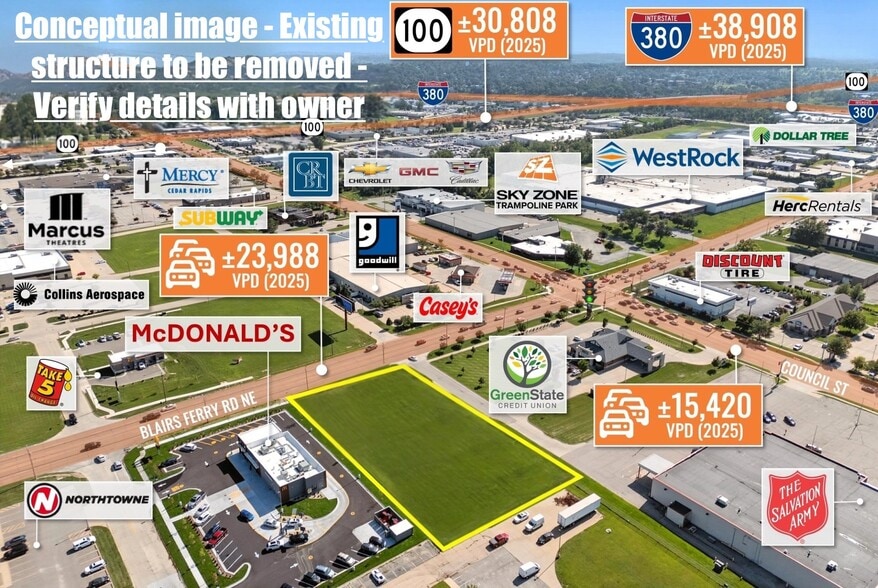 Primary Photo Of 1350 Blairs Ferry Rd NE, Cedar Rapids Land For Lease