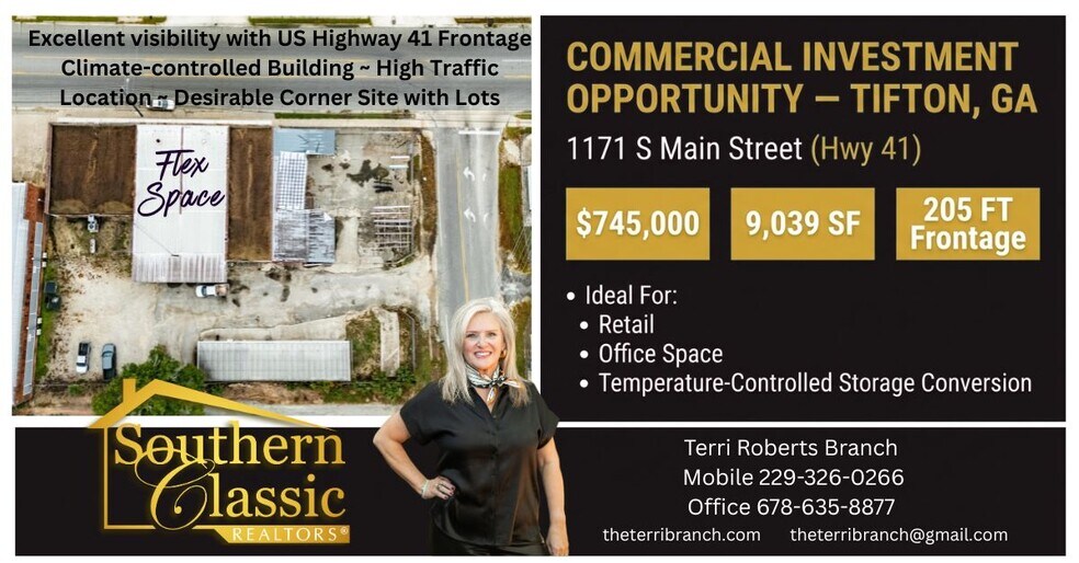 Primary Photo Of 1171 Main St S, Tifton Warehouse For Sale