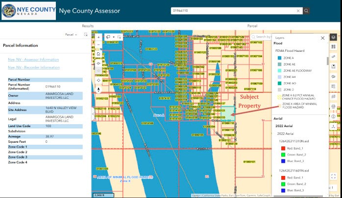 More Photos Of 1640 Valley View Blvd, Amargosa Valley Land For Sale