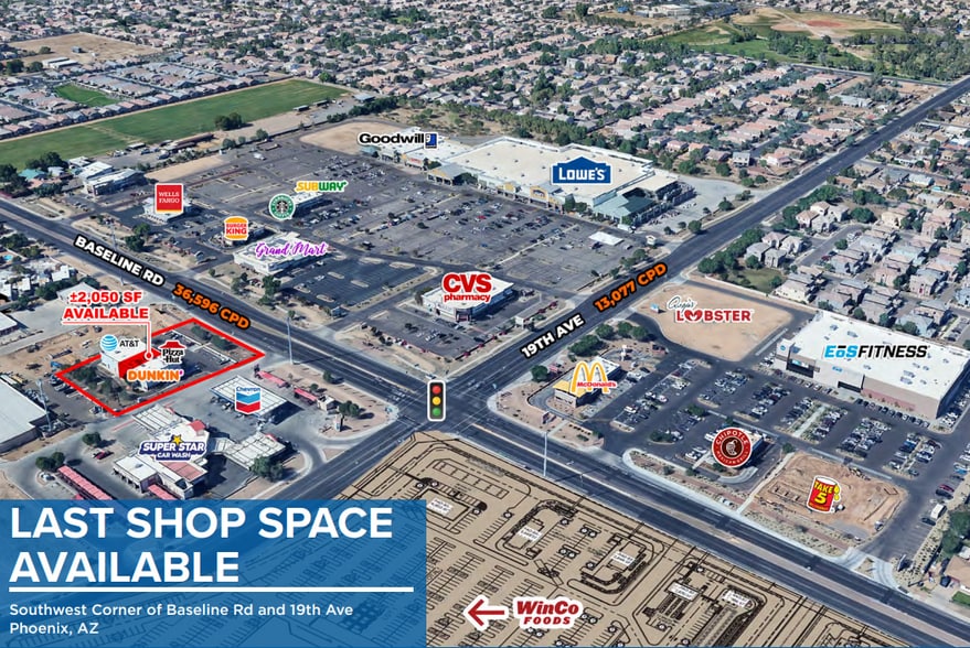 Primary Photo Of 1909 W Baseline Rd, Phoenix Fast Food For Lease