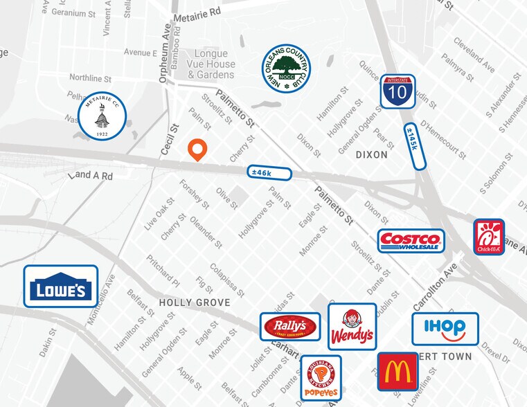 More Photos Of 9415 Airline hwy, New Orleans Land For Lease