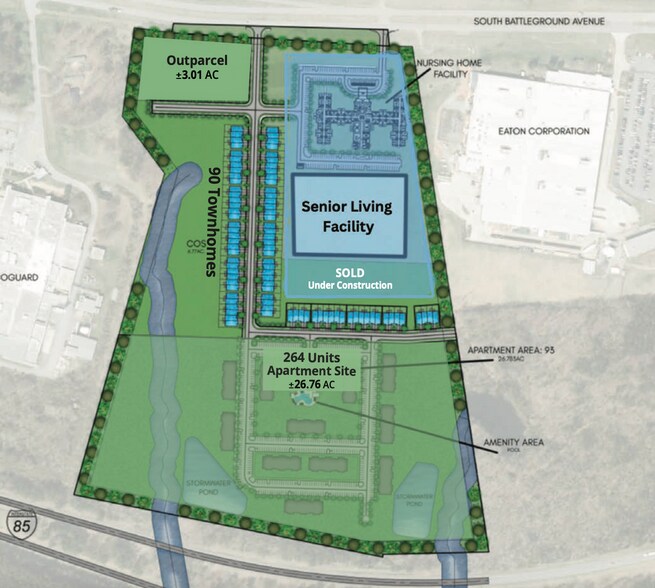 Primary Photo Of 708 Battleground ave, Kings Mountain Land For Sale