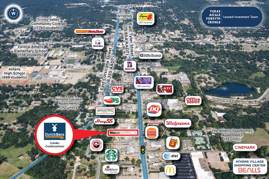 More Photos Of 1002 E Tyler St, Athens Fast Food For Sale