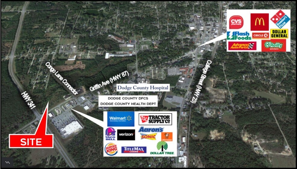 Primary Photo Of Griffin Ave @ Highway 341 Bypass, Eastman Land For Sale
