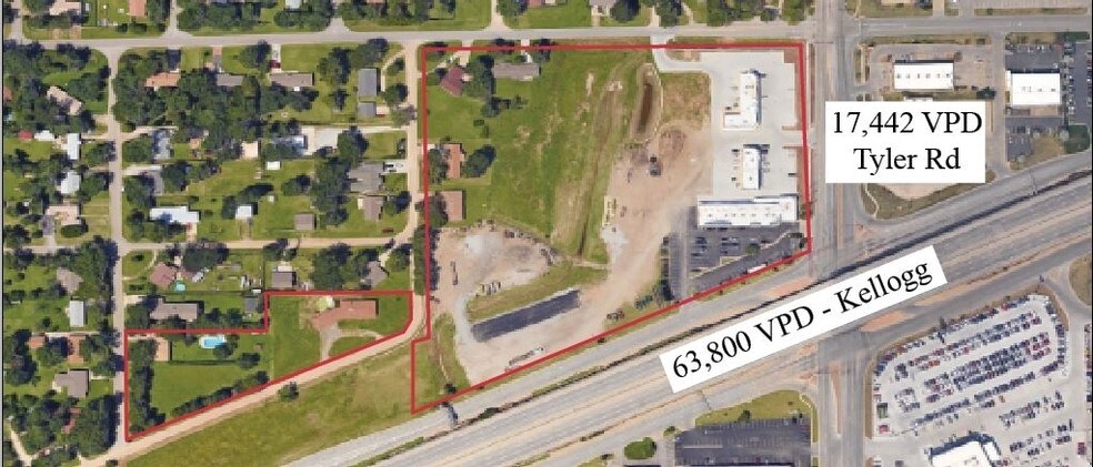 Primary Photo Of Kellogg And Tyler, Wichita Land For Sale