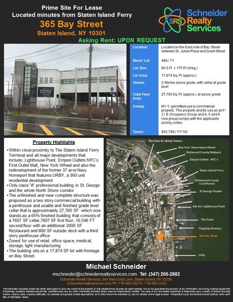 Primary Photo Of 365 Bay St, Staten Island Office For Sale