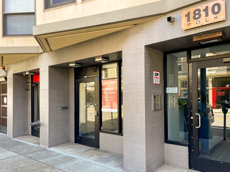More Photos Of 1812 Polk St, San Francisco Storefront Retail Office For Lease