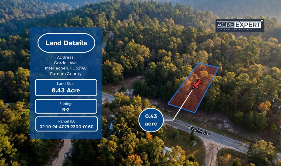 Primary Photo Of 608 Cordell Ave, Interlachen Land For Sale