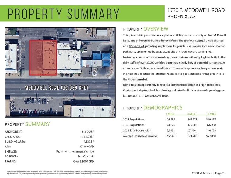 More Photos Of 1730 E McDowell Rd, Phoenix Bar For Lease