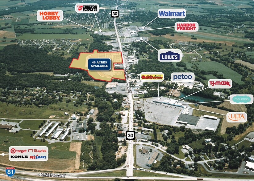 Primary Photo Of 1421 Lincoln Way E, Chambersburg Land For Lease