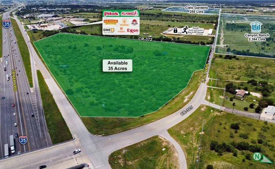 More Photos Of SWC I-35 & CR 305, Jarrell Land For Sale