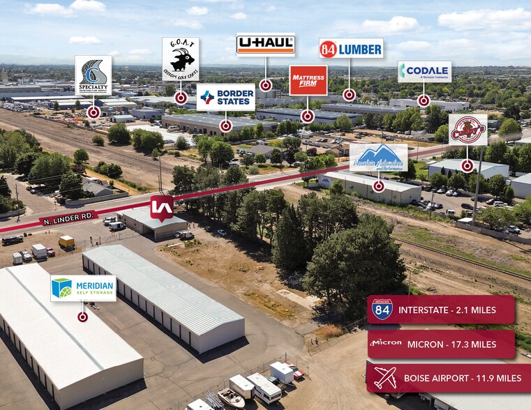 More Photos Of 531 N Linder Rd, Meridian Warehouse For Lease