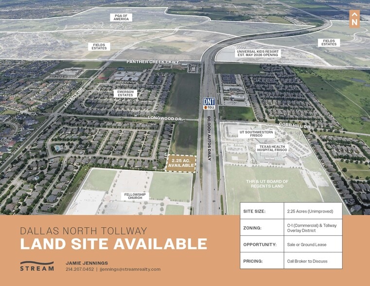 Primary Photo Of SWQ DNT & Longwood Dr, Frisco Land For Lease