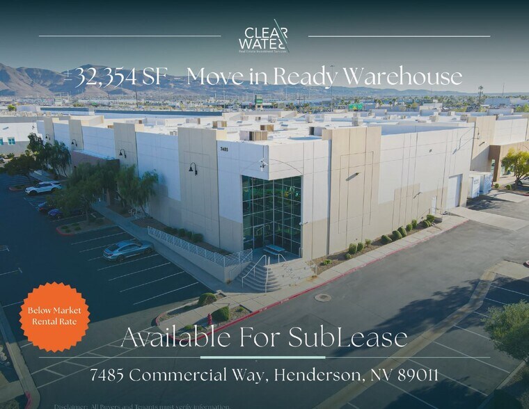 Primary Photo Of 7485 Commercial Way, Henderson Warehouse For Lease