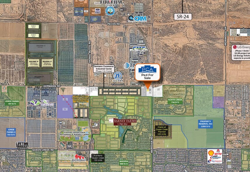 More Photos Of SWC Meridian Road d & Germann Road, Queen Creek Land For Lease