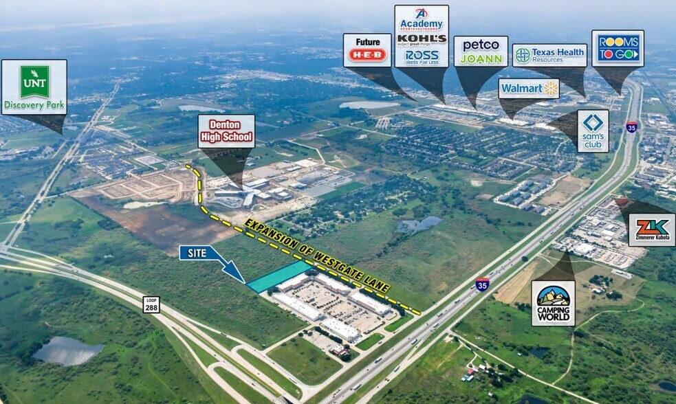 Primary Photo Of NWQ I-35 & LOOP 288, Denton Land For Lease