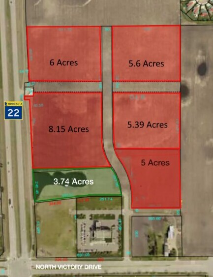 More Photos Of Highway 22 & County Rd 3 @ County Road 3, Mankato Land For Sale