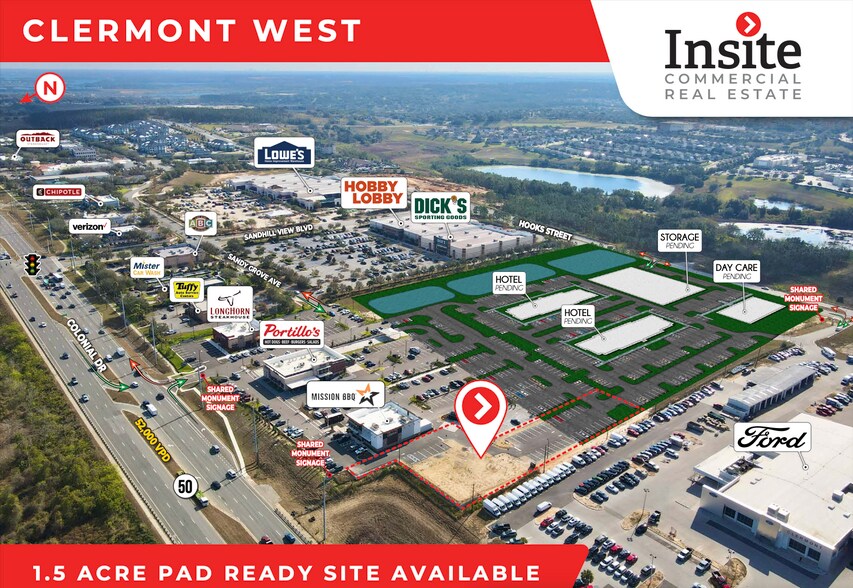 Primary Photo Of 1225 E Highway 50, Clermont Fast Food For Lease