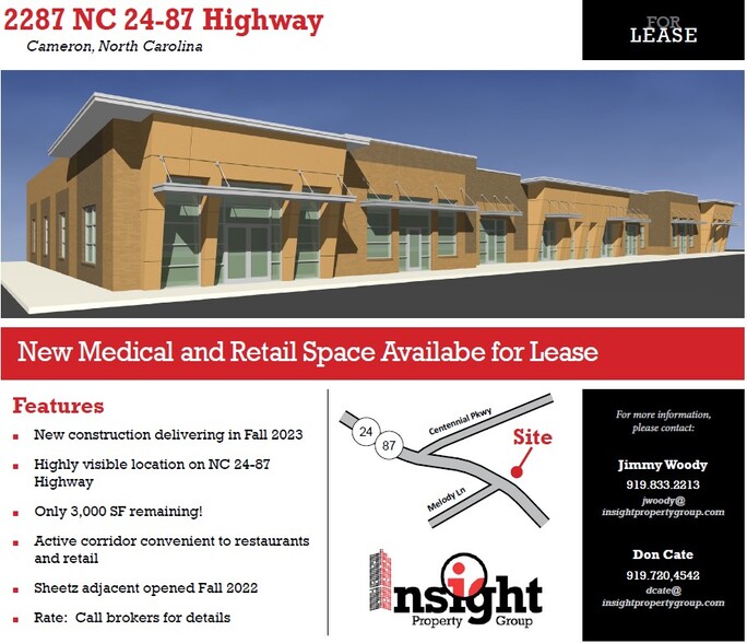 Primary Photo Of 2287 NC 24-87 Hwy, Cameron Medical For Lease