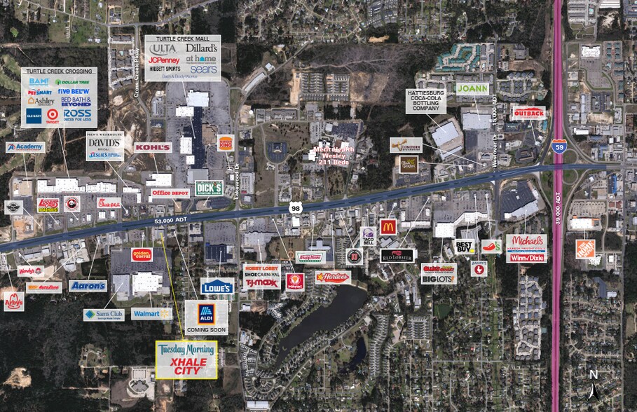 More Photos Of 6062 Hwy 98 W, Hattiesburg Freestanding For Lease