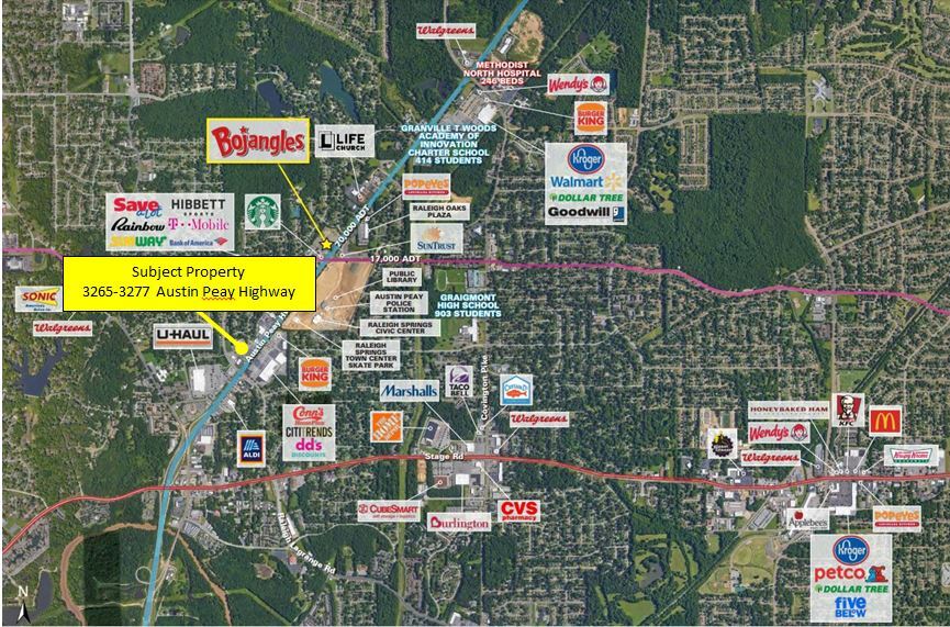 More Photos Of 3265-3277 Austin Peay Hwy, Memphis Unknown For Lease