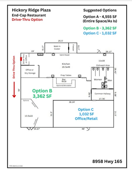 More Photos Of 8950 US-165, Sterlington Storefront For Sale