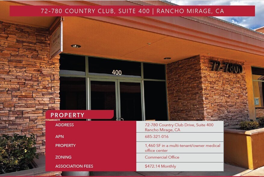 More Photos Of 72780 Country Club Dr, Rancho Mirage Medical For Sale