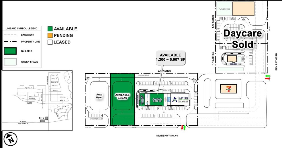 More Photos Of NWQ OF HWY 66 & BEN PAYNE ROAD, Fate General Retail For Lease
